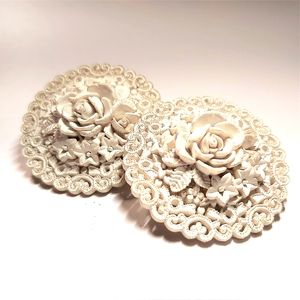 Vintage Lace Clip-On Earrings